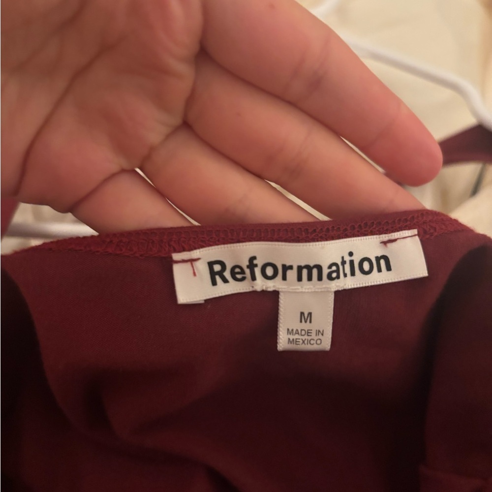 Reformation Nelle Knit Dress in Chianti - Picture 4 of 4